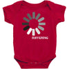 buffering  funny retro loading computer console fashion party Baby Bodysuit