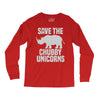 save the chubby unicorns (2) Long Sleeve Shirts