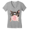 cat Women's V-Neck T-Shirt