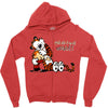 calvin hobbes Zipper Hoodie