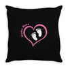 Custom baby girl name maternity design Throw Pillow