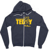 touchdown teddy Zipper Hoodie