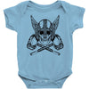vikings head Baby Bodysuit