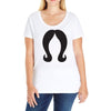 hair Ladies Curvy T-Shirt