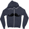 mustache Zipper Hoodie