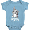 bunny anxiety Baby Bodysuit
