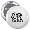 new york 2 Pin-back button