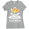 I Am Pizza Actually In A Very Commited Relationship Ladies Fitted T-Shirt