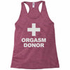 orgasm donor Racerback Tank