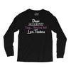 Dear Parents Tag You're It Love Teachers Women's Long Sleeve Shirts