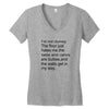 i'm not clumsy Women's V-Neck T-Shirt
