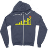 evolution lego basketball sports funny Zipper Hoodie