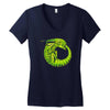alien ouroboros Women's V-Neck T-Shirt