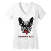 french kiss Women's V-Neck T-Shirt