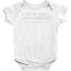 never take advice from me Baby Onesie