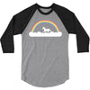 Rainbow Unicorn 3/4 Sleeve Shirt