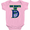 she wants the d seattle Baby Onesie