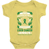 Never Underestimate The Strength Of A Liver Cancer Warrior Baby Bodysuit