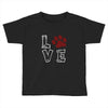 love paw rhinestud Toddler T-shirt