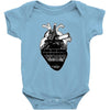 eiffel heart Baby Bodysuit