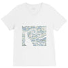 ascii night V-Neck Tee