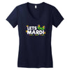 mardi gras Women's V-Neck T-Shirt