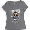 breaking out Women's Triblend Scoop T-shirt