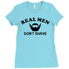 real men Ladies Fitted T-Shirt