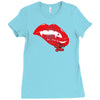 bite me Ladies Fitted T-Shirt