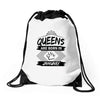 Queens Are Born In January Drawstring Bags