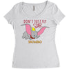 Don't Just Fly Soar Dumbo Women's Triblend Scoop T-shirt