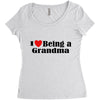 i love being a grandma Women's Triblend Scoop T-shirt