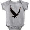 black raven with red eye Baby Bodysuit