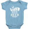 beer does not ask Baby Onesie