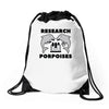 research porpoises Drawstring Bags