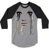watercolor eyes 3/4 Sleeve Shirt