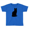 black cat Toddler T-shirt
