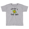 world's best sister with flowers Toddler T-shirt