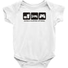 eat sleep game Baby Onesie