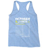 October Girl Facts Scorpio Racerback Tank