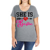 she is my bestie Ladies Curvy T-Shirt