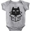 cats love boxes Baby Onesie