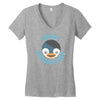 crazy penguin lady Women's V-Neck T-Shirt
