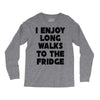 i enjoy long walks to the fridge Long Sleeve Shirts