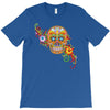 women's sugar skull purple T-Shirt