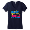 music is my drug Women's V-Neck T-Shirt