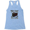the cake is a lie Racerback Tank