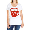 black coffee Ladies Curvy T-Shirt