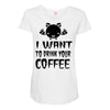 coffee drinkers Maternity Scoop Neck T-shirt