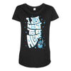 lonely astronaut Maternity Scoop Neck T-shirt